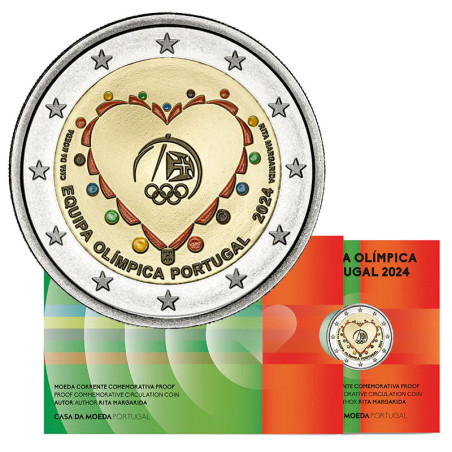 Portugal 2024 2€ Equipo Olímpico PROOF