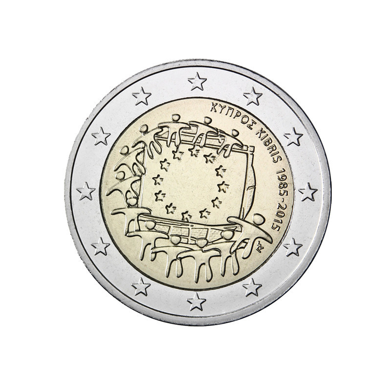 Chypre 2015 2€ Drapeau de l'UE