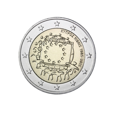 Chypre 2015 2€ Drapeau de l'UE