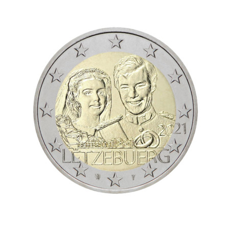 Luxembourg 2021 2€ 40 ans de Mariage