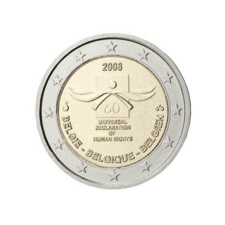 Belgique 2008 2€ Droits de l’Homme