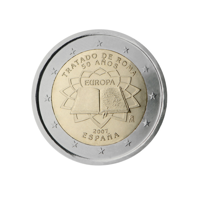 Espanha 2007 2€ Tratado de Roma