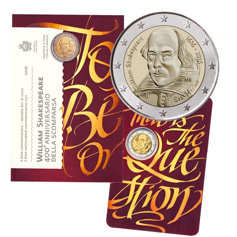 San Marino 2016 2€ Shakespeare