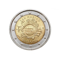 Saint-Marin 2012 2€ 10 Ans de l'Euro
