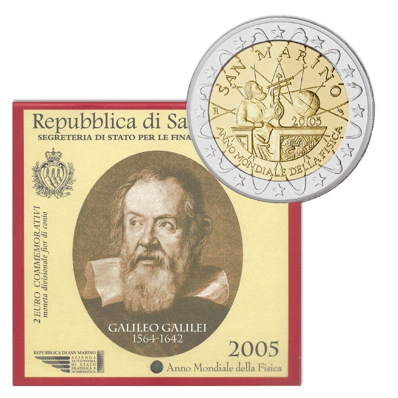 San Marino 2005 2€ Galileo