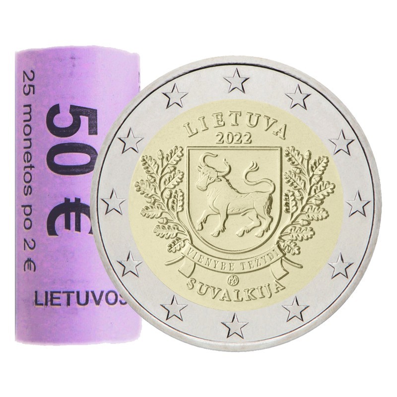 Lituanie 2022 2€ Suvalkija ROULEAU Lituanie 2022 2€ Suvalkija ROULEAU