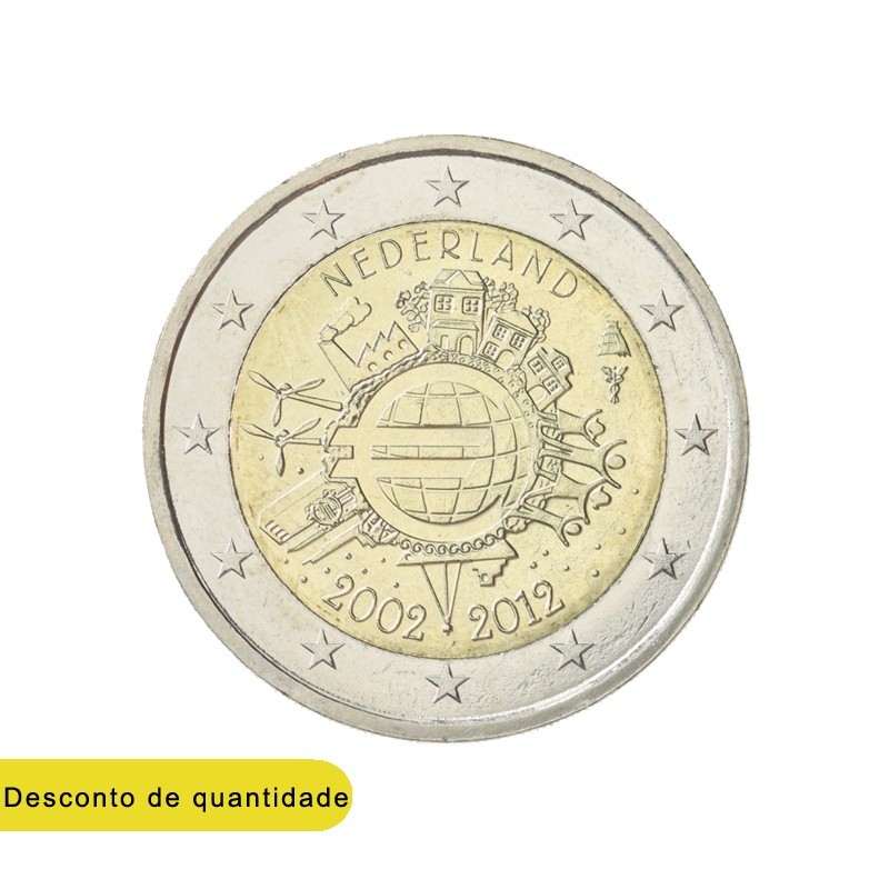 The Netherlands 2012 2€ 10 Years of Euro