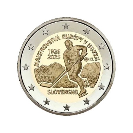 Slovaquie 2025 2€ Hockey sur Glace