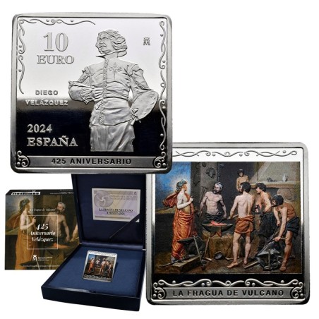 España 2024 10€ Velazquez - La Fragua de Vulcano