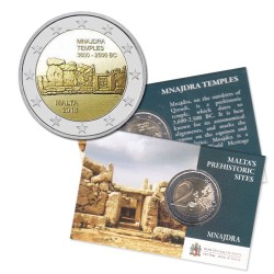 Malte 2018 2€ Mnajdra Coincard