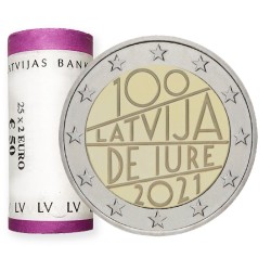 Lettonie 2020 + 2021 2€ ROULEAU