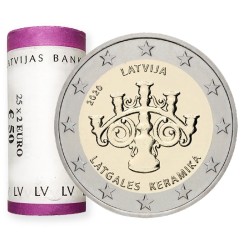 Lettonie 2020 + 2021 2€ ROULEAU