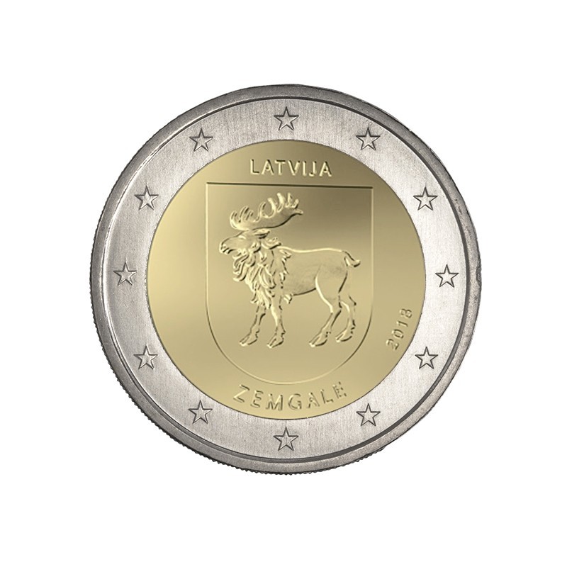 Lettonie 2018 2€ Zemgale Lettonie 2018 2€ Zemgale