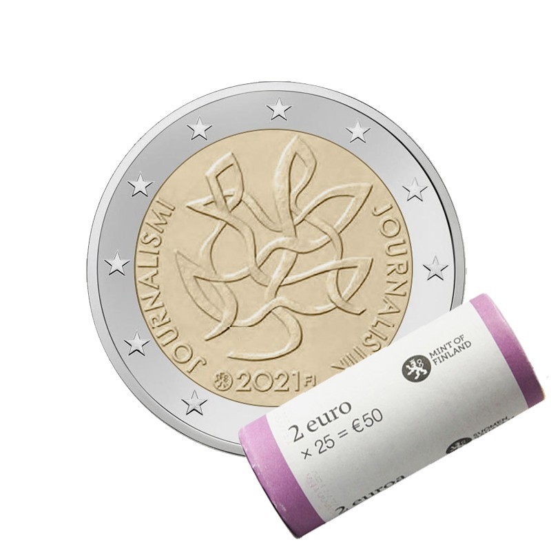 Finlandia 2021 2€ Periodismo CARTUCHO