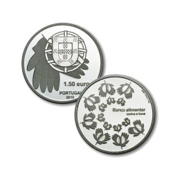 Portugal 2010 1,5€ Una moneda contra el hambre