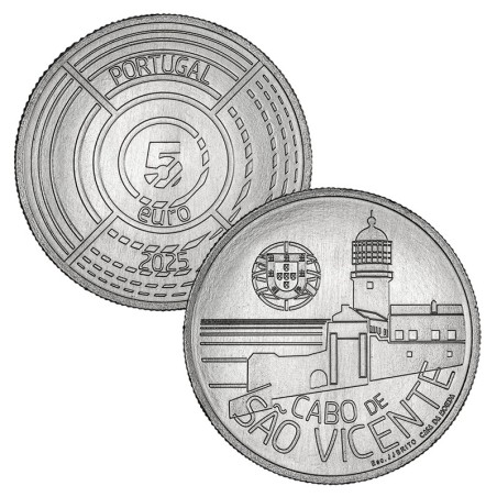 Portugal 2025 5€ Faro de San Vicente