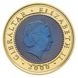 Gibraltar 2000 1/2 Crown AU