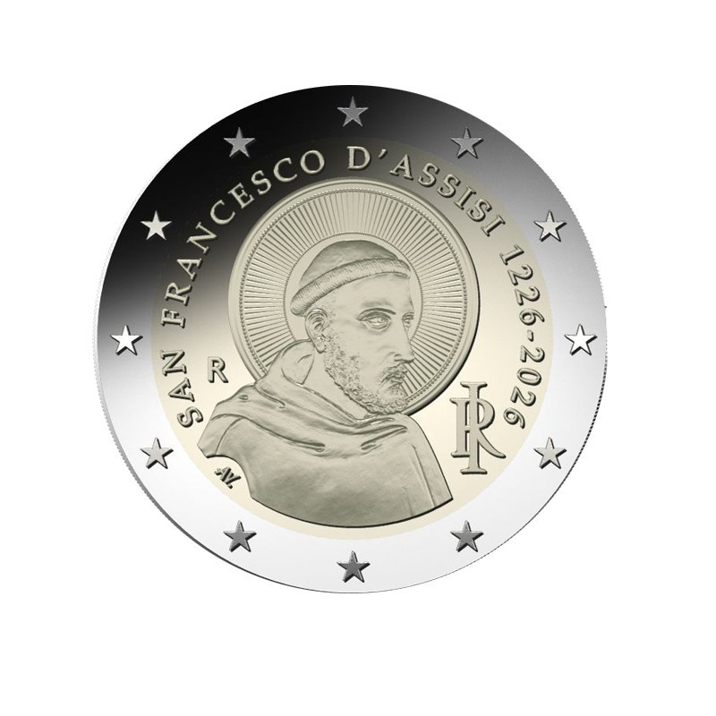 Italie 2026 2€ d'Assise ROULEAU