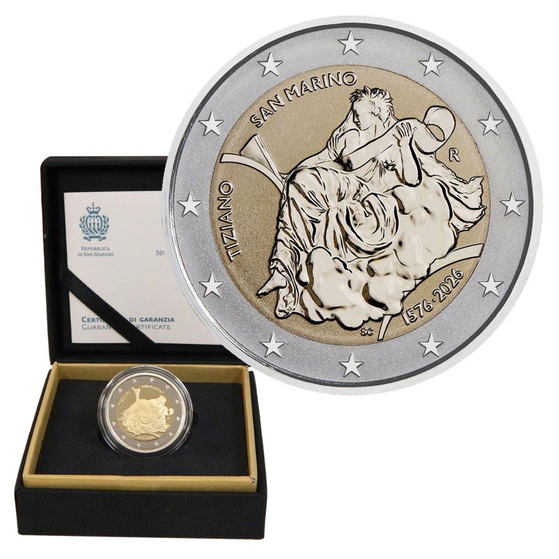 São Marino 2026 2€ Tiziano * Reverse PROOF