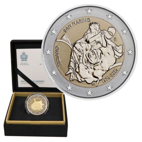 San Marino 2026 2€ Tiziano * Reverse PROOF