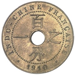 Indochine française 1910-A 1 Cent