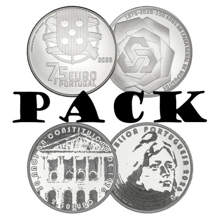 Portugal 2026 2x 1kg Prata FDC