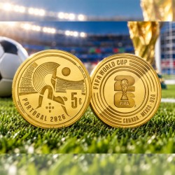 Portugal 2026 5€ FIFA Gold